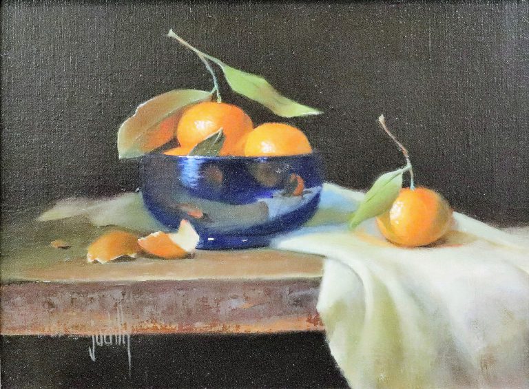 Mandarins and Blue | Judith Lewis